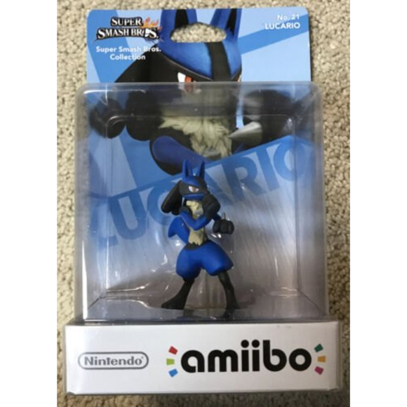 Nintendo Super Smash Bros. LUCARIO Amiibo Figure Switch New Sealed Pokemon EU